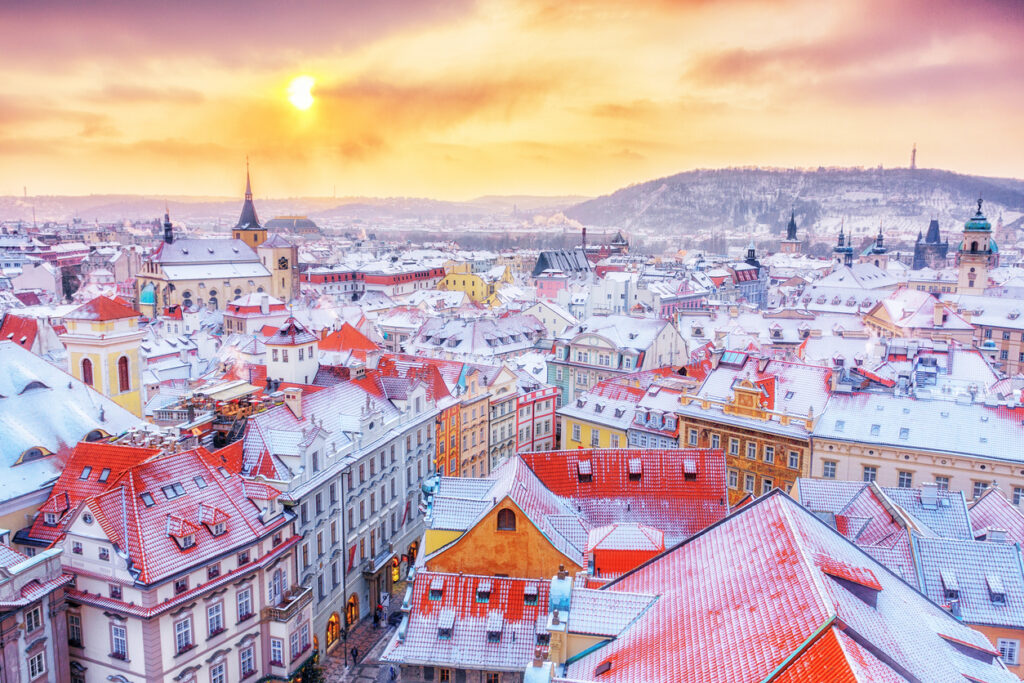 5 Best Tourist Attraction In Prague 2024 Wyandottedaily Com   Snow In Prague 1024x683 